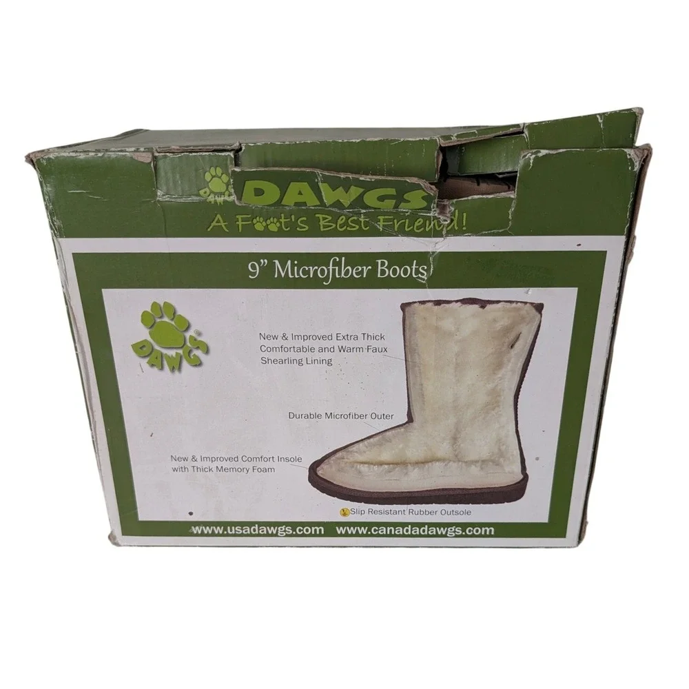 Cozy Faux Suede‎ Sherpa Lined Mid Calf Boots Women 9 Brown Comfort Cabincore